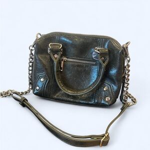 Hunter Green Leather Crossbody